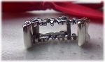 Charm 925er Sterling Silber Stecker Schriftzug Family mit Zirkonia 